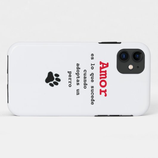 Capa para Iphone adoptar un perro Case-Mate iPhone Case (Achterkant (horizontaal))
