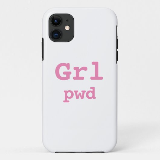 Capa para iphone Grl pwd Case-Mate iPhone Case (Achterkant)