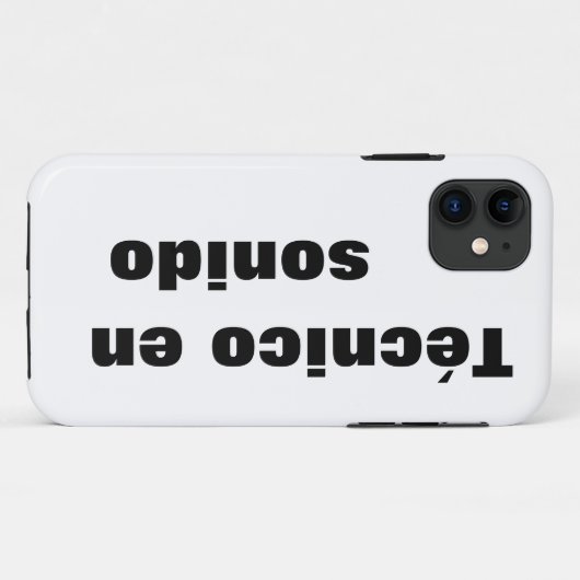 Capa para iphone técnico en sonido Case-Mate iPhone case (Achterkant (horizontaal))