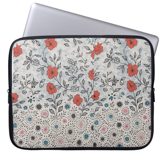Capa para laptop florais artístico  sleeve (Voorkant)