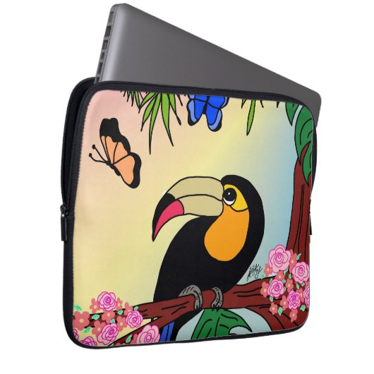 Capa para laptop Tucano e borboletas Laptop Sleeve (Voorkant Rechts)