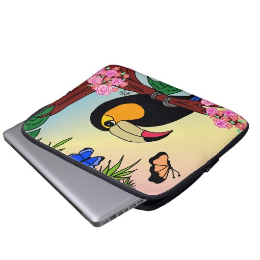 Capa para laptop Tucano e borboletas Laptop Sleeve (Voorkant onderkant)
