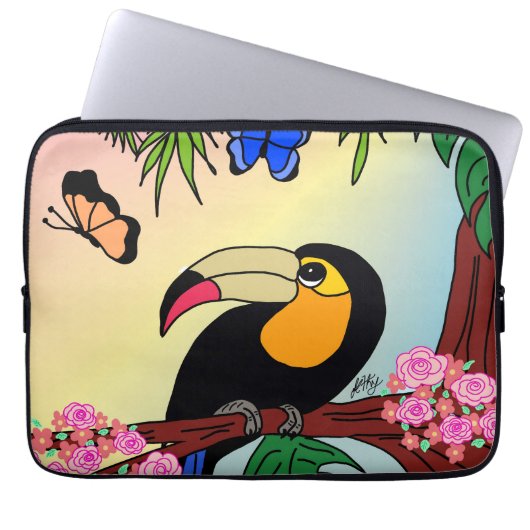 Capa para laptop Tucano e borboletas Sleeve (Voorkant)