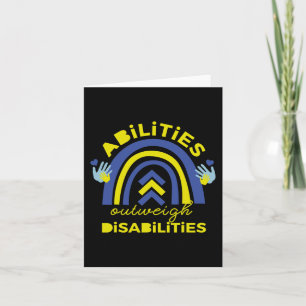 Capabilities Weeghed Disabilities Down Syndrome GI Kaart