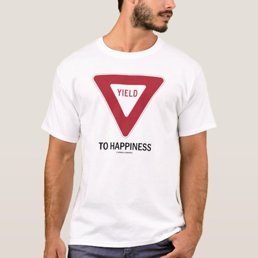 Capaciteit om geluk te bereiken (verkeersteken) t-shirt (Voorkant)
