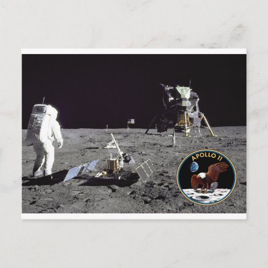 Capaciteit van de landingsplaats Apollo 11 Briefkaart (Voorkant)