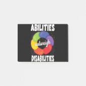 Capaciteiten wegen op tegen handicaps, diversiteit post-it® notes (Voorkant)