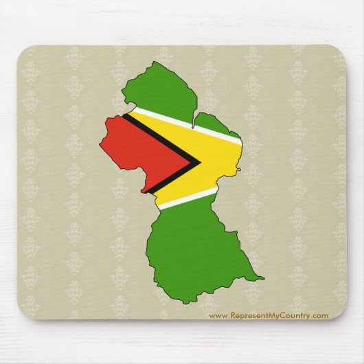 Capaciteitsgrootte van de vlag van Guyana Muismat (Voorkant)