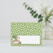 Capaciteitskaart Safari Oerwoud Monkey Green Briefkaart (Staand voorkant)