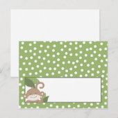 Capaciteitskaart Safari Oerwoud Monkey Green Briefkaart (Voorkant / Achterkant)
