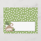 Capaciteitskaart Safari Oerwoud Monkey Green Briefkaart (Voorkant)