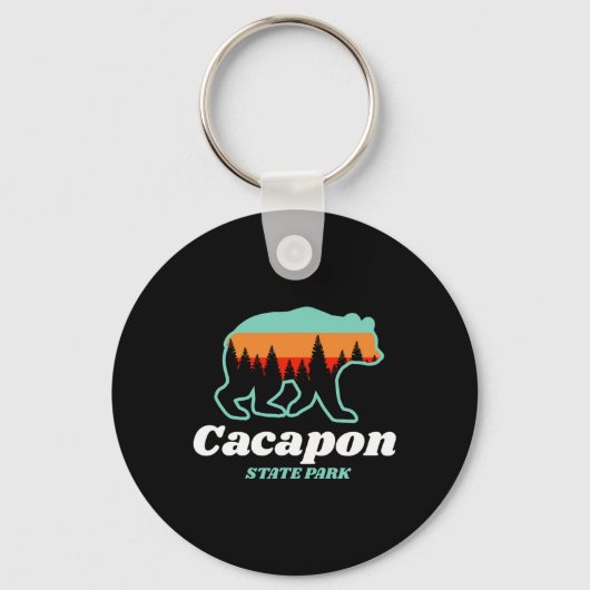 Capacon State Park West Virginia Beer Zomer Sleutelhanger (Voorkant)