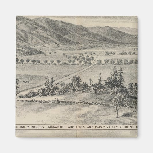 Capay Valley, Harlan boerderij Magneet (Voorkant)