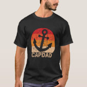 Capdad Captain Sailor Vaderdag T-shirt (Voorkant)