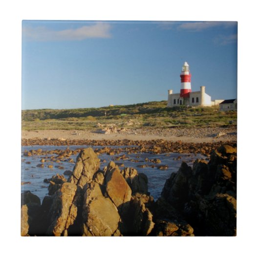 Cape Agulhas Lighthouse, Westkaap 2 Tegeltje (Voorkant)