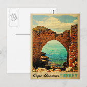 Cape Anamur Turkije Briefkaart (Voorkant / Achterkant)