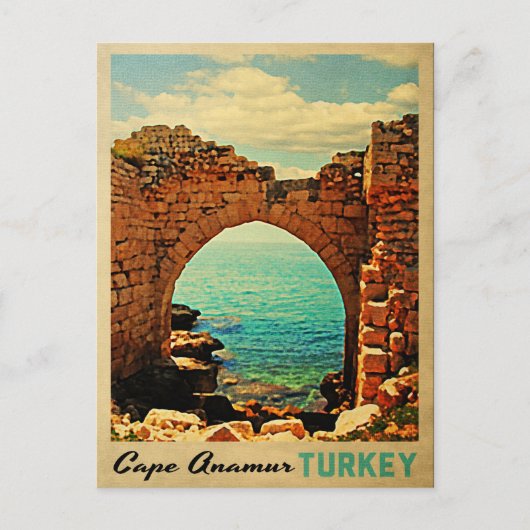 Cape Anamur Turkije Briefkaart (Voorkant)