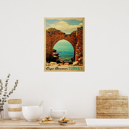 Cape Anamur Turkije Poster (Keuken)