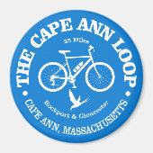 Cape Ann Loop (fietsen) Magneet (Voorkant)