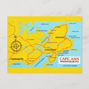 Cape Ann Massachusetts Kaart