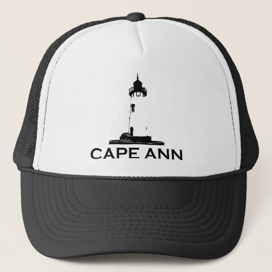 Cape Ann - Ontwerp van vuurtoren. Trucker Pet (Voorkant)