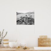 Cape Ann Visser, 1905. Oude foto Poster (Keuken)