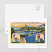 Cape Arago Bridge en Lighthouse Mouth Briefkaart (Voorkant / Achterkant)