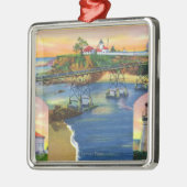 Cape Arago Bridge en Lighthouse Mouth Metalen Ornament (Links)