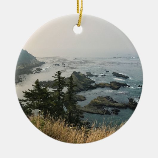 Cape Arago State Park, Oregon kust Keramisch Ornament (Voorkant)