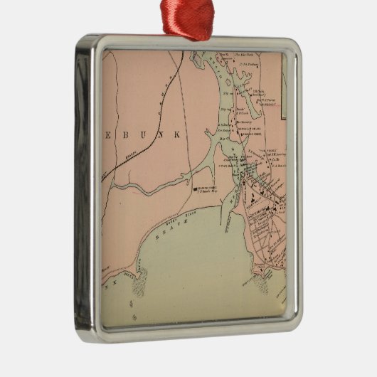 Cape Arundel, Kennebunkport, Maine Metalen Ornament (Rechts)