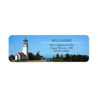Cape Blanco vuurthouderadres Etiket