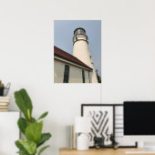 Cape Blanco-vuurtoren, OR Poster (Thuiskantoor)