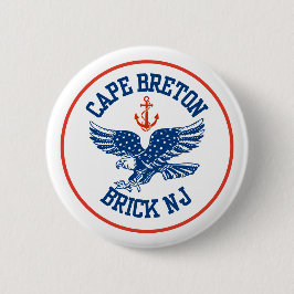 Cape Breton Adelaarspeld Ronde Button 5,7 Cm