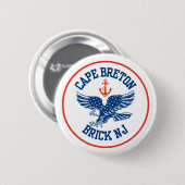 Cape Breton Adelaarspeld Ronde Button 5,7 Cm (Voorkant /achterkant)