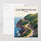 Cape Breton-eiland Canada Briefkaart (Voorkant / Achterkant)