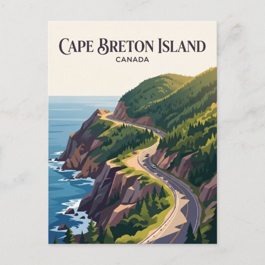 Cape Breton-eiland Canada Briefkaart (Voorkant)