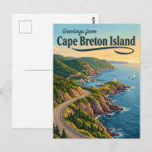 Cape Breton-eiland Canada Briefkaart (Voorkant / Achterkant)