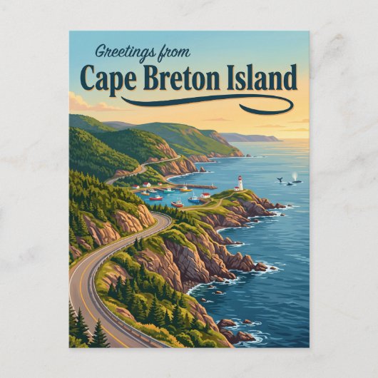 Cape Breton-eiland Canada Briefkaart (Voorkant)