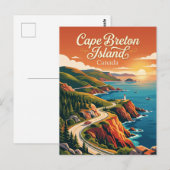 Cape Breton-eiland Canada Briefkaart (Voorkant / Achterkant)