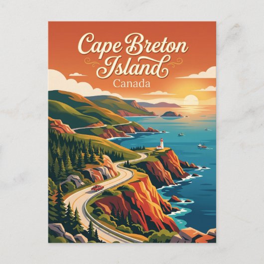 Cape Breton-eiland Canada Briefkaart (Voorkant)