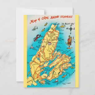 Cape Breton-eilanden ansichtkaart Briefkaart