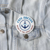 Cape Breton Hart van de Jersey Shore Knop Ronde Button 7,6 Cm (In situ)
