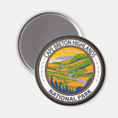 Cape Breton Highlands National Park Canada Badge Magneet (Voorkant / Achterkant)