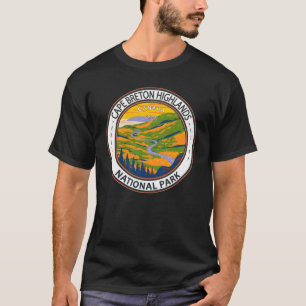 Cape Breton Highlands National Park Canada Badge T-shirt