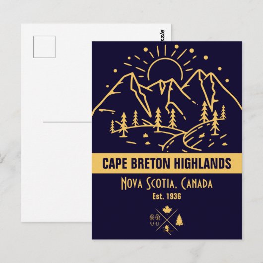 Cape Breton Highlands National Park Canada Briefkaart (Voorkant / Achterkant)