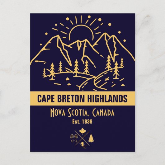 Cape Breton Highlands National Park Canada Briefkaart (Voorkant)