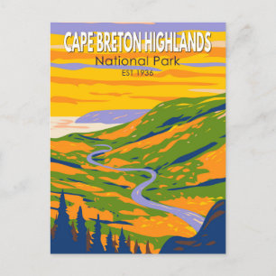 Cape Breton Highlands National Park Canada Reis Briefkaart