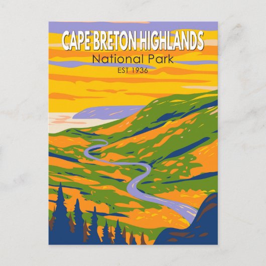 Cape Breton Highlands National Park Canada Reis Briefkaart (Voorkant)
