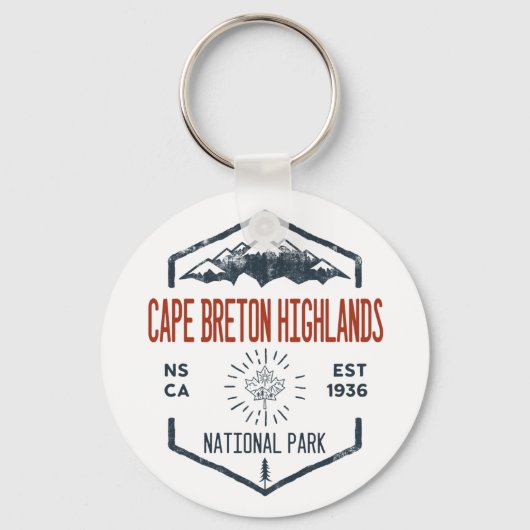 Cape Breton Highlands National Park Canada Sleutelhanger (Voorkant)