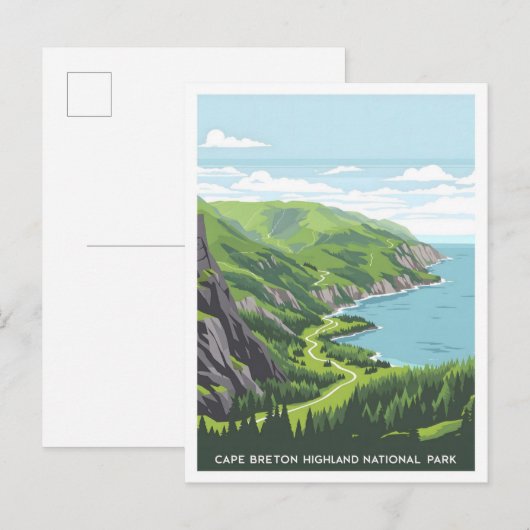 Cape Breton Highlands National Park Canada Travel Briefkaart (Voorkant / Achterkant)